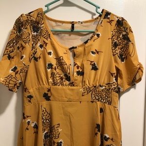 Floral butterfly maxi dress